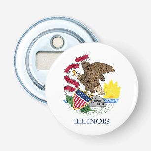 Abrebotellas Bandera del estado de Illinois