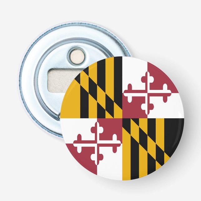 Abrebotellas Bandera del estado de Maryland (Anverso)