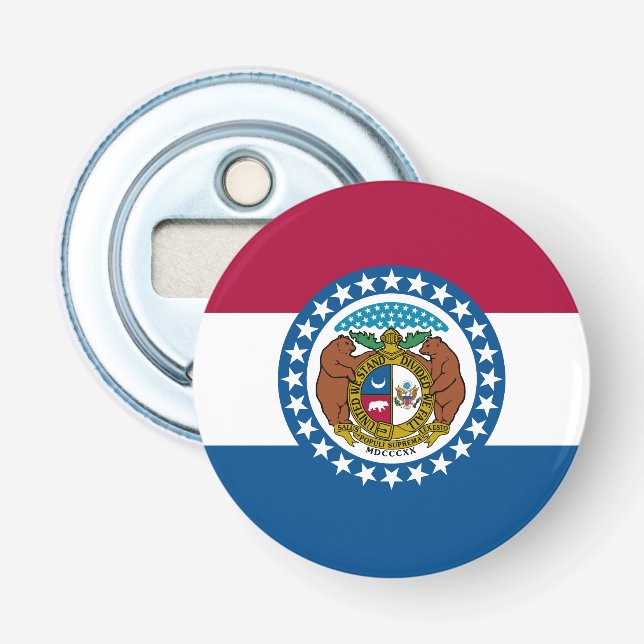 Abrebotellas Bandera del estado de Missouri (Anverso)