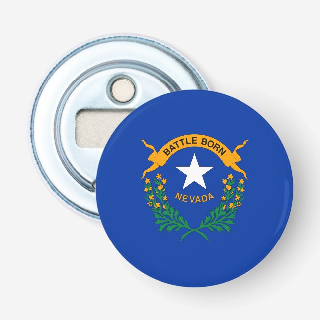 Abrebotellas Bandera del estado de Nevada (Anverso)