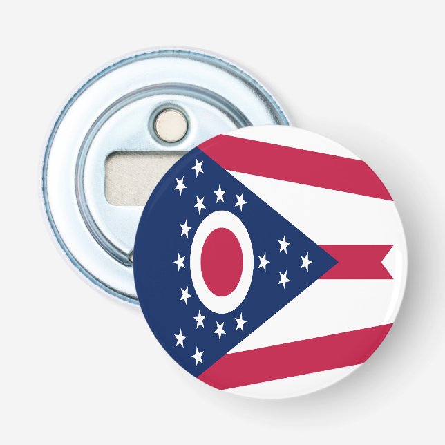 Abrebotellas Bandera del estado de Ohio (Anverso)
