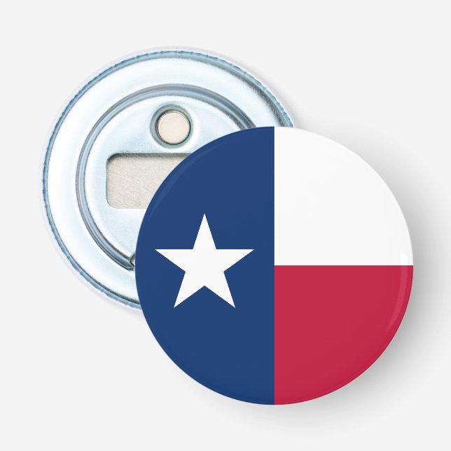 Abrebotellas Bandera del estado de Texas (Anverso)