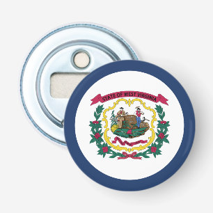 Abrebotellas Bandera del estado de Virginia Occidental