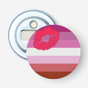 Abrebotellas bandera del orgullo lésbico femenino SlipperyJoe l