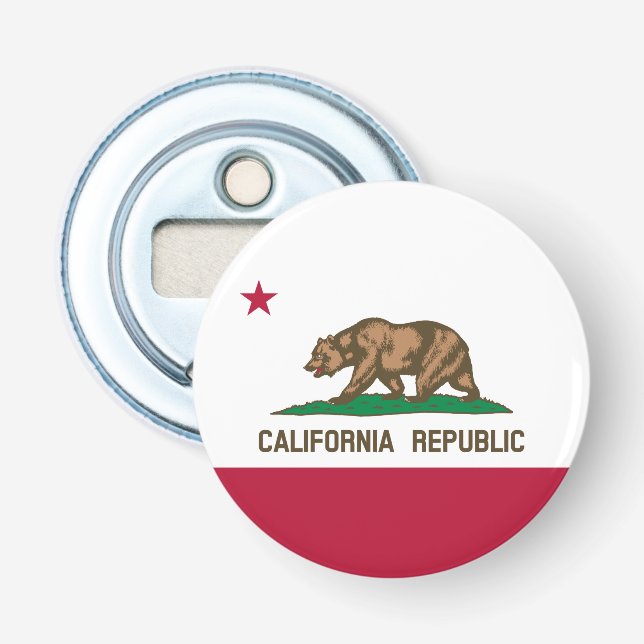 Abrebotellas Bandera del oso de la República de California: Est (Anverso)