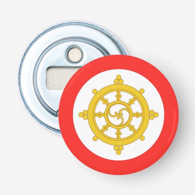 Abrebotellas Bandera del Reino de Sikkim (Anverso)