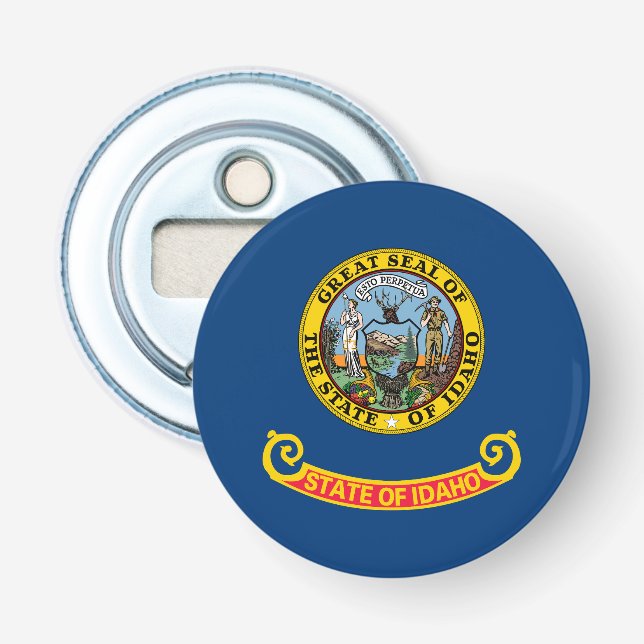 Abrebotellas Bandera Estatal Idaho (Anverso)
