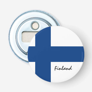 Abrebotellas Bandera finlandesa y fiesta finlandés/bebida depor
