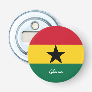 Abrebotellas Bandera ghanesa y fiesta/bebida deportiva de Ghana