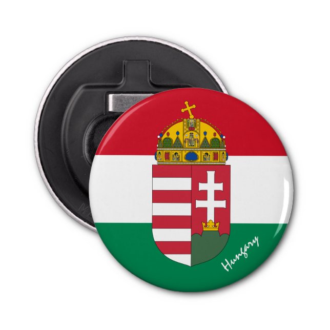 Abrebotellas Bandera húngara, Escudo de armas, fiesta/deporte d (Anverso)