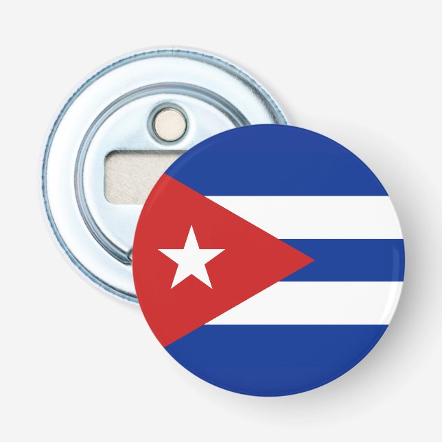 Abrebotellas Bandera Nacional de Cuba (Anverso)