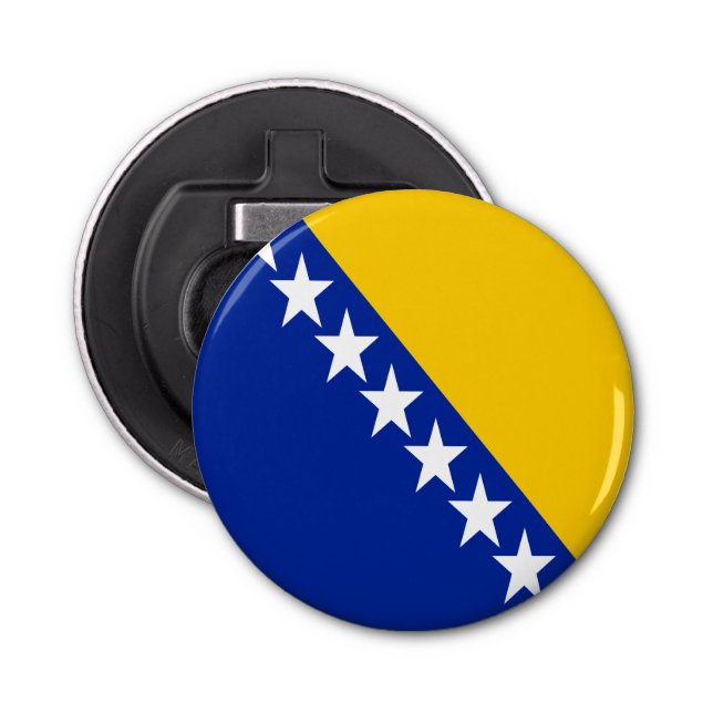 Abrebotellas Bandera patriótica de Bosnia y Herzegovina (Anverso)