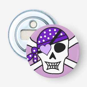 Abrebotellas Bandera pirata púrpura del pirata