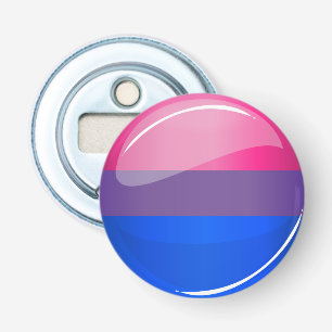 Abrebotellas Bandera redonda brillante del Bisexuality
