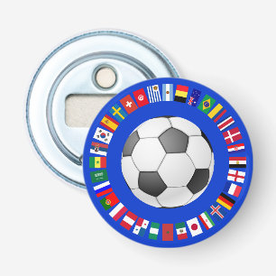 ABREBOTELLAS BANDERAS DE EQUIPO FÚTBOL SOCCER 2018 SÍMBOLO CÍRC