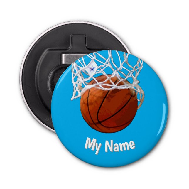 Abrebotellas Basketball Your Name Custom (Anverso)