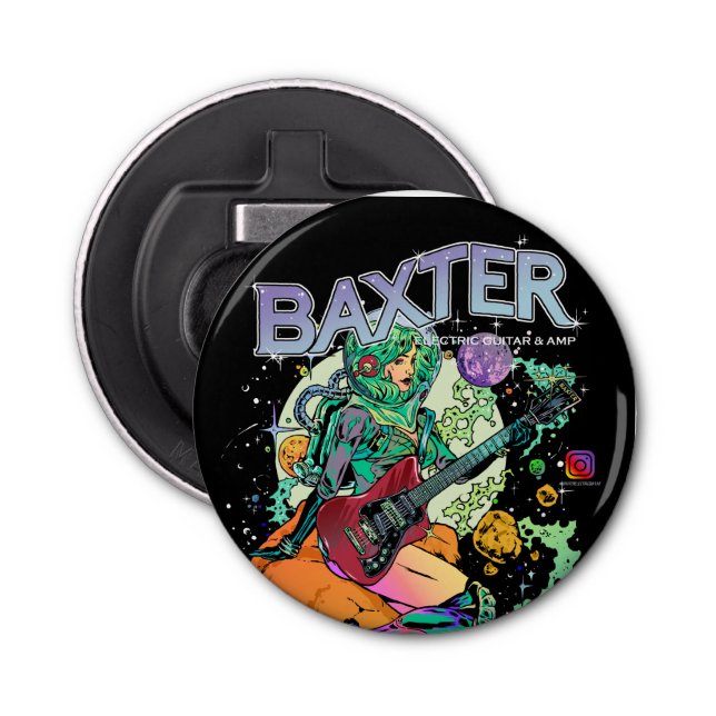 Abrebotellas Baxter Cosmonaut Magnetic Bottle Opener (Anverso)