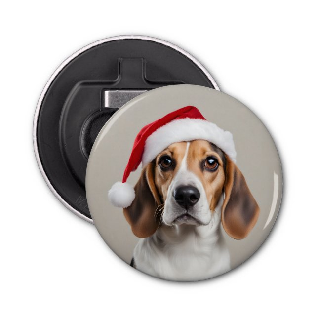 Abrebotellas Beagle Navidades (Anverso)