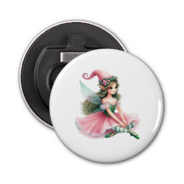 Abrebotellas Beautiful Fairy Gnome with Striped Tights Women's 