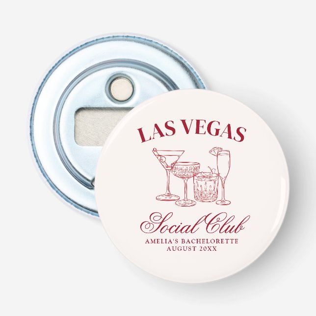 Abrebotellas Bebida Enamorada Cocktails Club Social Bachelorett (Anverso)