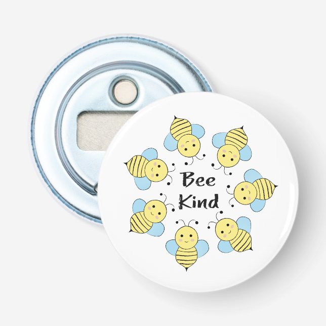 Abrebotellas Bee Kind Bees (Anverso)