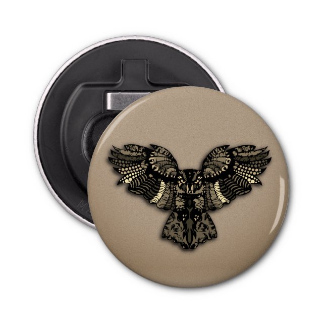 Abrebotellas Bella búho rústico (Anverso)