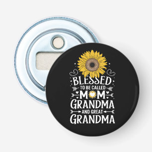 Abrebotellas Bendecida por ser llamada mamá abuela gran girasol