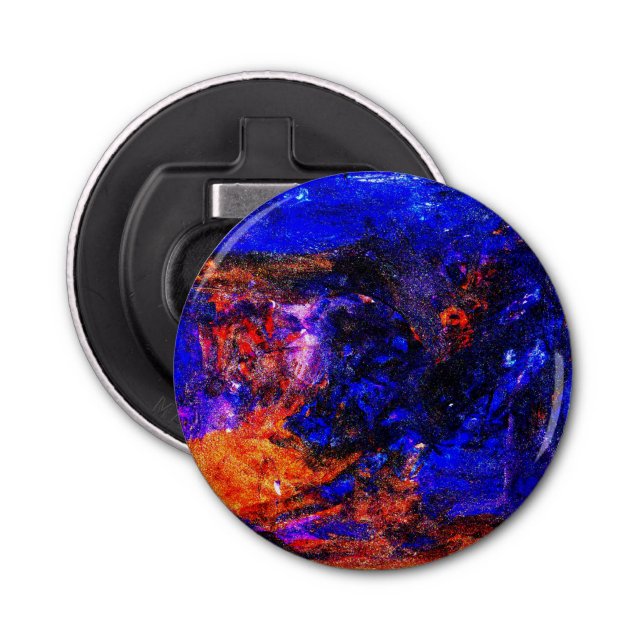 Abrebotellas Bestia Azul Corriendo Fuego (Anverso)