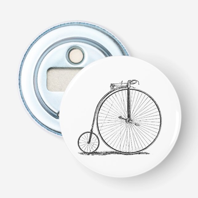 Abrebotellas Bicicleta de rueda alta Penny Farthing (Anverso)