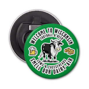 Abrebotellas Bienvenidos a Wisconsin, olores nuestro aire lácte