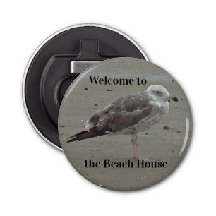 Abrebotellas Bienvenidos al Beach House Seagull Photo Ocean