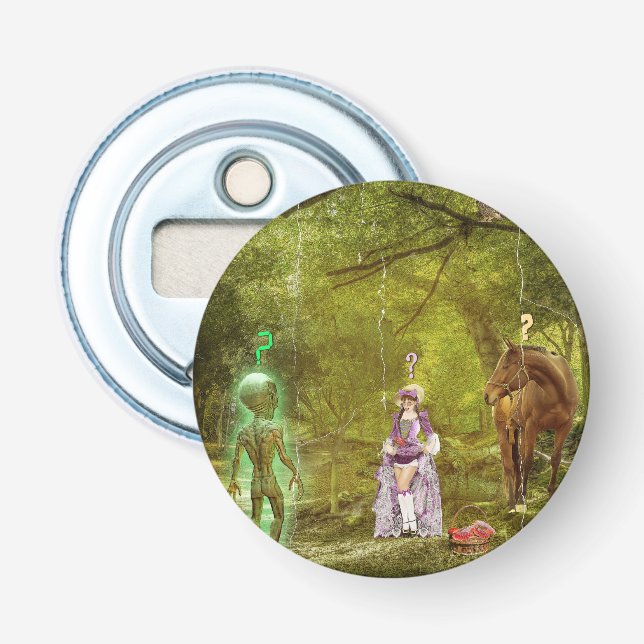 Abrebotellas Bienvenidos al Planeta Tierra (Anverso)