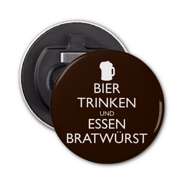 Abrebotellas BIER TRINKEN UND ESSEN BRATUST Okroberfest (Anverso)
