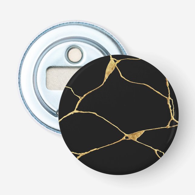 Abrebotellas Black Gold KintAhora El Antiguo Kintsukuroi (Anverso)