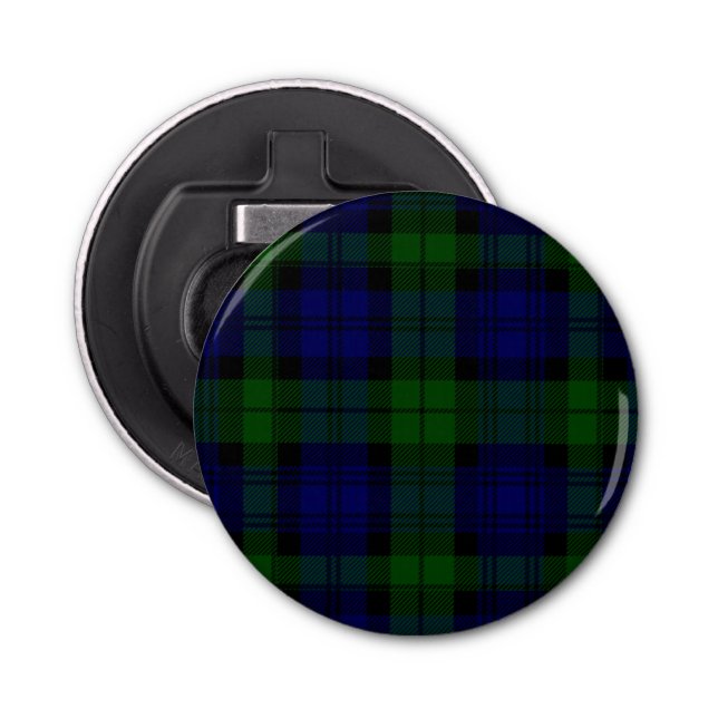 Abrebotellas Black Watch Tartan Blue Green Plage (Anverso)