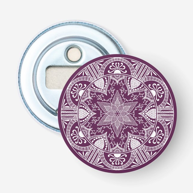 Abrebotellas Blackberry Mandala (Anverso)