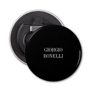 Abrebotellas Blanco negro tu nombre Minimalista personal modern