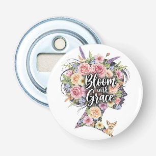 Abrebotellas Bloom con diseño de citas Inspiradoras con Grace F