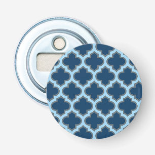Abrebotellas Blue and Baby Blue Trellis, Lattice, Quatrefoil