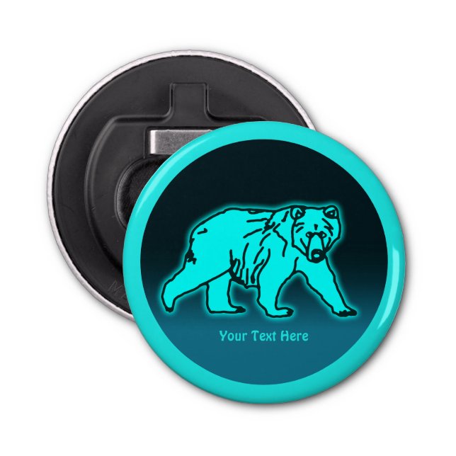 Abrebotellas Blue Kodiak Bear (Anverso)