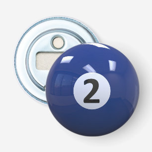 Abrebotellas Blue No. 2 Billiard Pool Ball