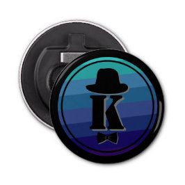 Abrebotellas Blue Ombre Name Initial Monogram For Men