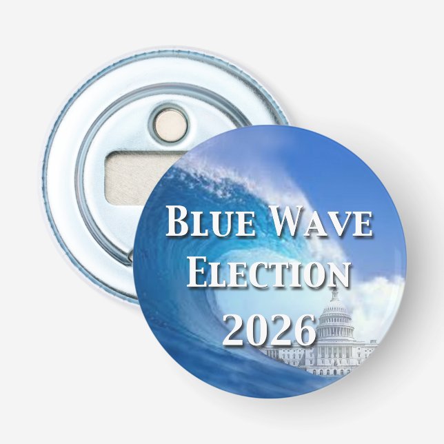 Abrebotellas Blue Wave Election 2026 (Anverso)