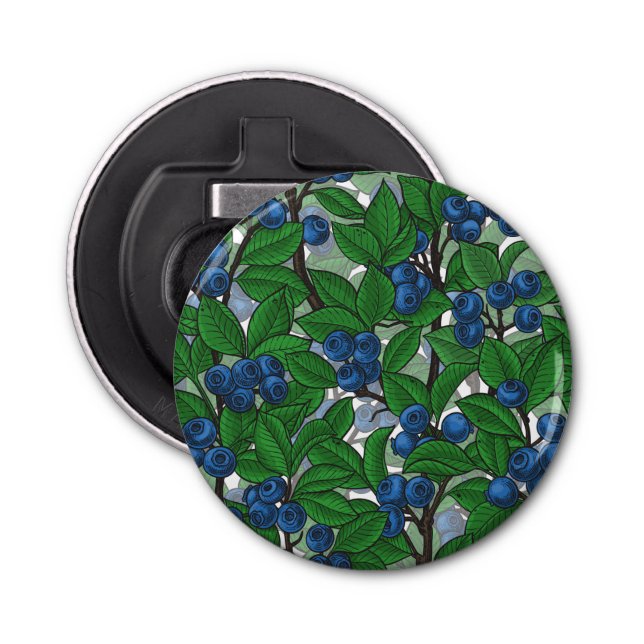 Abrebotellas Blueberry sobre blanco (Anverso)