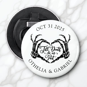 Abrebotellas Boda de Halloween en Octubre
