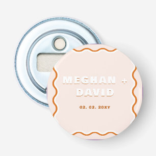 Abrebotellas Boda de Terracota de la curva ondulada de la alter