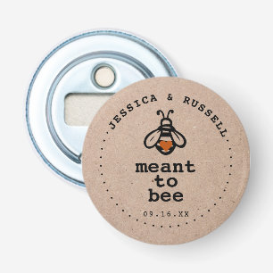 Abrebotellas Boda Rústica Abeja Predestinada