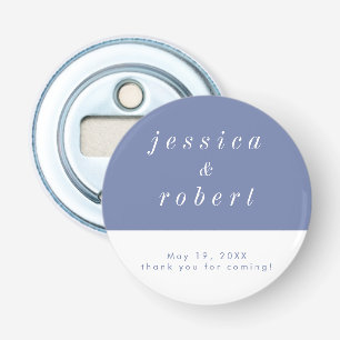 Abrebotellas Boda simple de Airy Pastel Minimalista