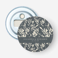 Boho Black Hand Drake Floral Boda Personalizado