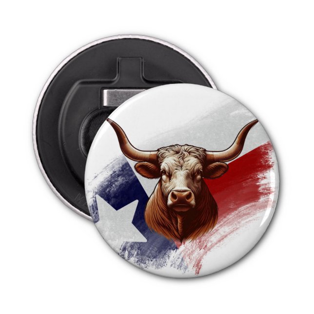 Abrebotellas Bola de longhorn de Texas (Anverso)